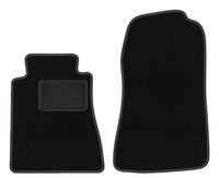 Dywaniki przednie welurowe do: Mercedes C 190 W201 1982-1993 sedan czarne