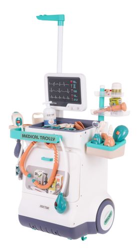 Interaktywny Zestaw Lekarza Z Wózkiem Lekarskim Dla Dzieci 3+ Ekg Rtg na Arena.pl