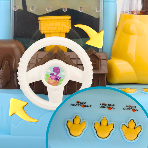 Gra Zręcznościowa Łapacz Kulek Dinozaur Automat Winda Kierownica LED Dźwięk na Arena.pl