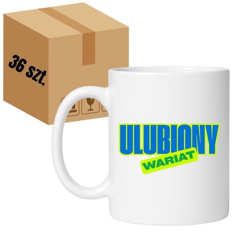KUBEK "ULUBIONY WARIAT" Wzór - Klasyczny 330 ml - 36 sztuk na Arena.pl