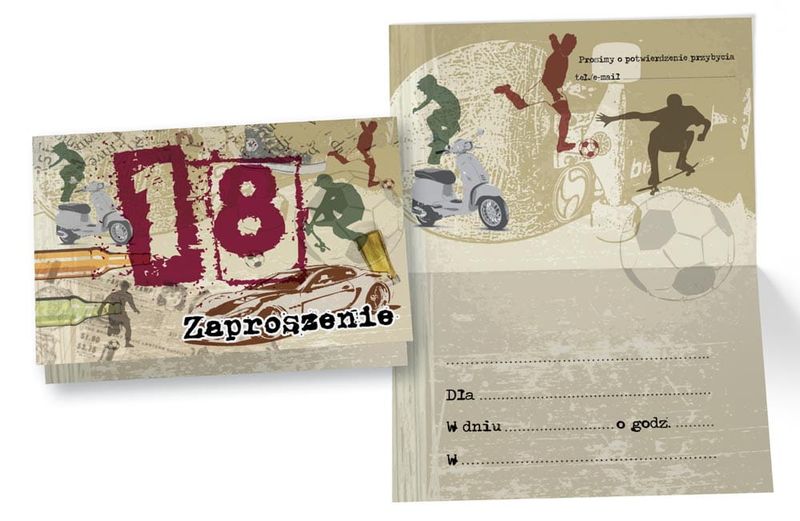 Zaproszenie 18 Urodziny zdjęcie 1