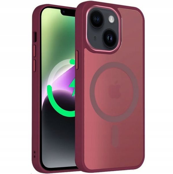 Etui Do iPhone 14 +Szkło 9H WZMACNIANE 360° Matt Case Do Magsafe zdjęcie 10