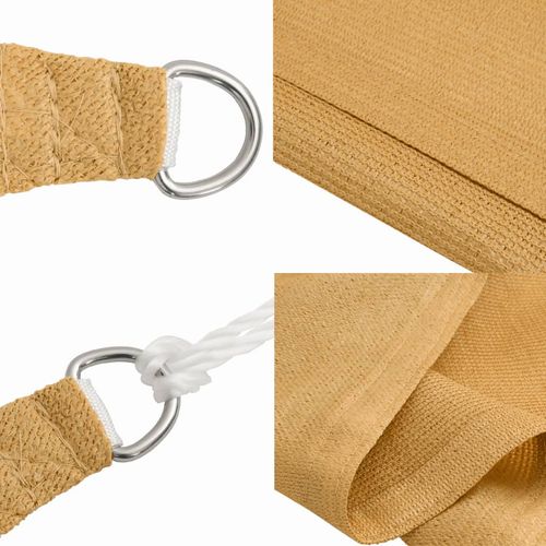 Żagiel przeciwsłoneczny, 160 g/m², piaskowy, 2,5x4 m, HDPE na Arena.pl