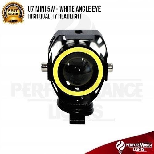 2 x HALOGEN MOTOCYKLOWY U7 MINI+WŁĄCZNIK+RING na Arena.pl