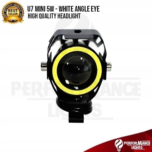 2 x HALOGEN MOTOCYKLOWY U7 MINI+WŁĄCZNIK+RING zdjęcie 6