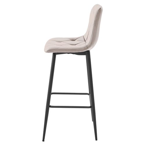 Hoker NADO - aksamit ciemny beż / nogi czarne x 4 na Arena.pl