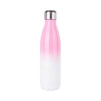 Bidon - butelka na napoje 500 ml do sublimacji - biało-różowa