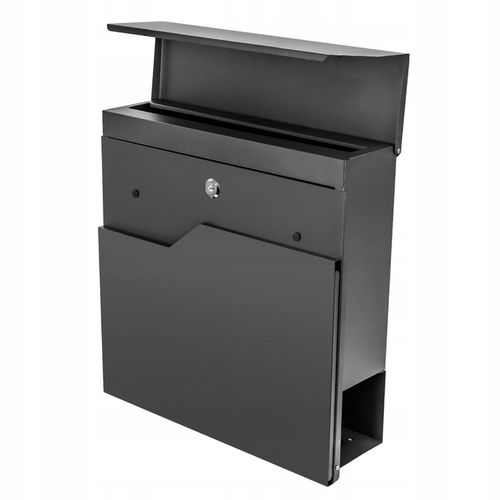 Skrzynka na Listy Gazety Pocztę Pocztowa Antracyt Duża Listowa A4 do Domu na Arena.pl