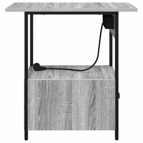 Szafka Nocna z szufladą Szary dąb sonoma 60 x 30 x 61 cm na Arena.pl