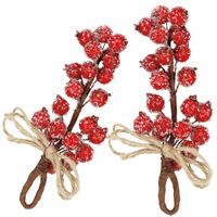 Gałązka świąteczna sztuczna dekoracja do stroika jarzębina