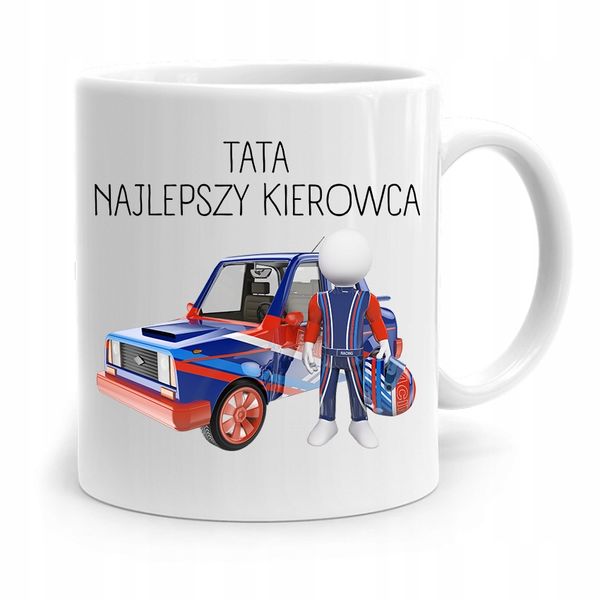 Kubek Na Dzień Ojca Dla Taty Najlepszy Kierowca Z Nadrukiem Ze Zdjęciem zdjęcie 1
