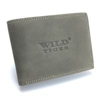 portfel męski poziomy, bez zapięcia wild tiger - ciemnoszary