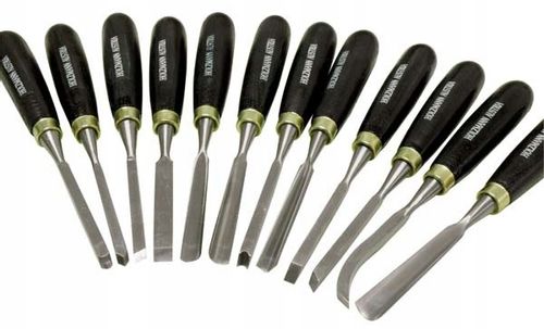 ZESTAW DŁUT dłuta do drewna dłutarek SCH12TLG rzeźbiarskie rzeźbienia 12szt na Arena.pl