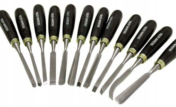 ZESTAW DŁUT dłuta do drewna dłutarek SCH12TLG rzeźbiarskie rzeźbienia 12szt zdjęcie 2