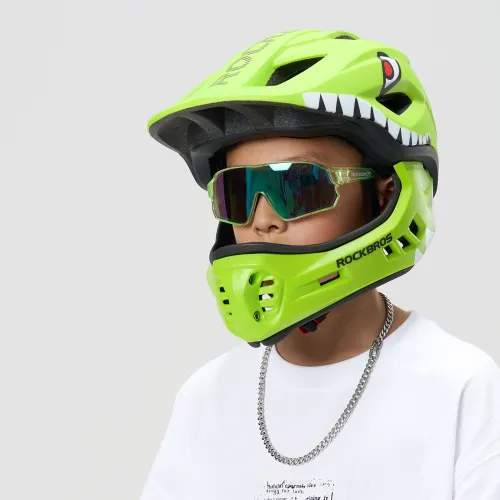 kask rowerowy rockbros tt-32004 shark dziecięcy z odpinaną szczęką na Arena.pl