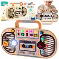 TABLICA MANIPULACYJNA PANEL SENSORYCZNY DREWNIANY KONTROLER LED PRZEŁĄCZNIK