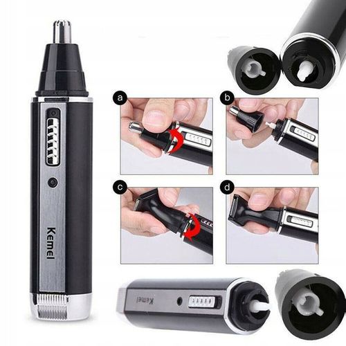 TRYMER GOLARKA DO NOSA USZU GOLENIE BRODY WŁOSÓW ZAROSTU 4w1 MOCNY grzebień na Arena.pl