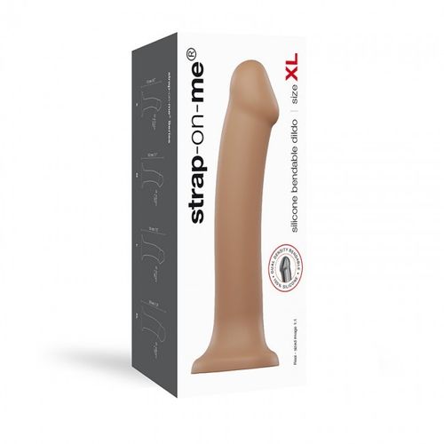 silicone bendable dildo double density caramel xl na Arena.pl