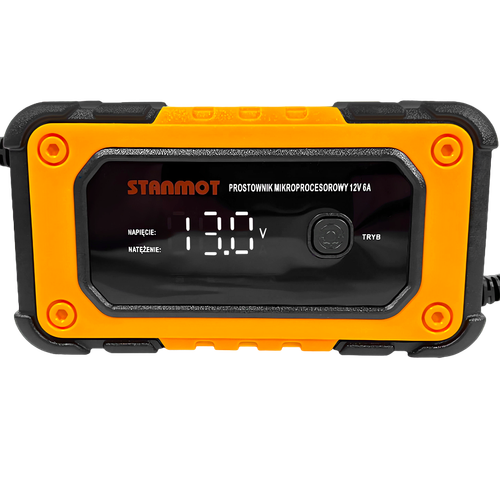 Prostownik Mikroprocesorowy 12V 6A LCD Ładowarka Do Akumulatora 120Ah AGM na Arena.pl