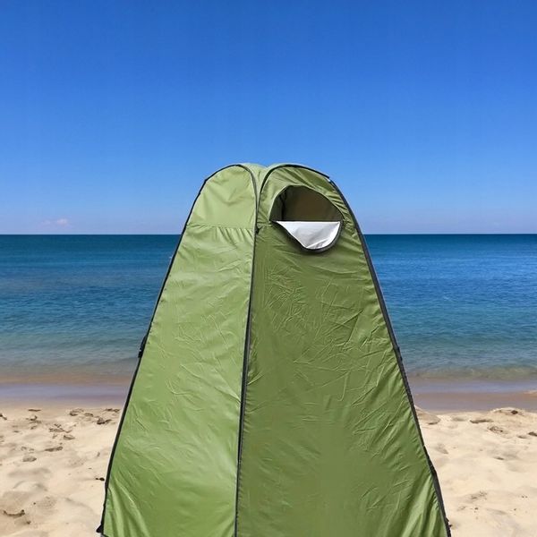 NAMIOT PRZEBIERALNIA PRYSZNIC WC TOALETA PRZENOŚNA PLAŻOWY KEMPINGOWY DUŻY zdjęcie 11