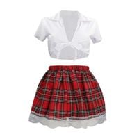 schoolgirl costume - s/m - white