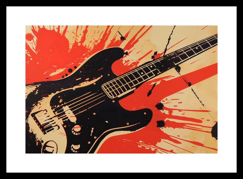 Plakat 30x20cm Gitara Elektryczna zdjęcie 3