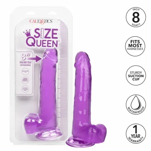 calexotics size queen violet 20,3 cm - model anatomiczny z przyssawką na Arena.pl