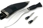 KUKRI KHUKRI Nóż nepalski maczeta stal 420 skórzane etui BS survival
