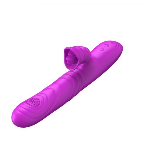 Wibrator Angelia, USB 3 functions of thrusting / 20 vibrations Purple na Arena.pl