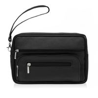 saszetka męska skórzana do ręki praktyczna duża czarna abruzzo abr-12