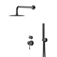 Zestaw prysznicowy podtynkowy WEZER NIO17-18-GUNGREY