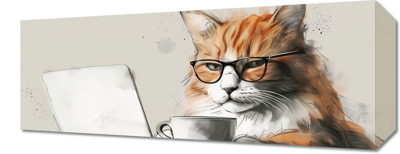 Obraz 50x20cm Nie przed Kawusią zdjęcie 1