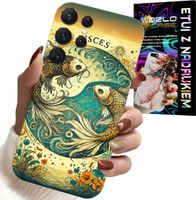 ETUI DO SAMSUNG GALAXY S23 Ultra - ZNAK ZODIAKU, RYBA ASTRONOMIA + FOLIA