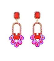 kolczyki z kolorowymi cyrkoniami