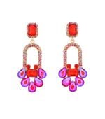 kolczyki z kolorowymi cyrkoniami