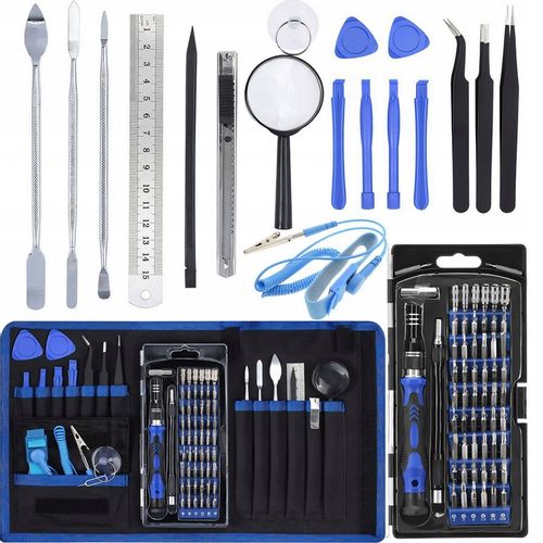 ZESTAW WKRĘTAKÓW ŚRUBOKRĘTÓW BITÓW PRECYZYJNE 75 ELEMENTÓW W ETUI na Arena.pl