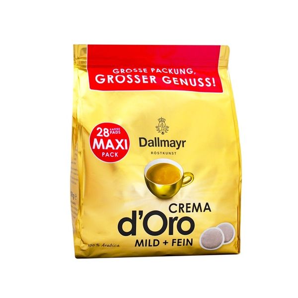 Kawa Dallmayr Crema d'Oro Mild + Fein 28 szt./pads zdjęcie 3