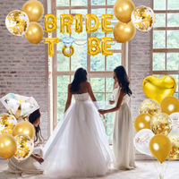 girlanda balony złota bride to be panieński gold [64c]