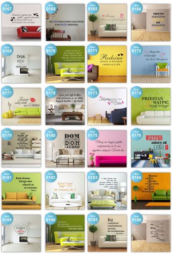 Napisy ścienne cytaty NAKLEJKI DMUCHAWCE duża 160 na Arena.pl