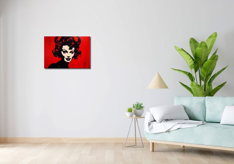 Obraz 60x40cm Czerwona Diablica zdjęcie 2