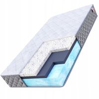 Materac 80 x 200 x 28cm piankowy LUKSUS H3 Bio Foam, lateks Ocean Blue Gel