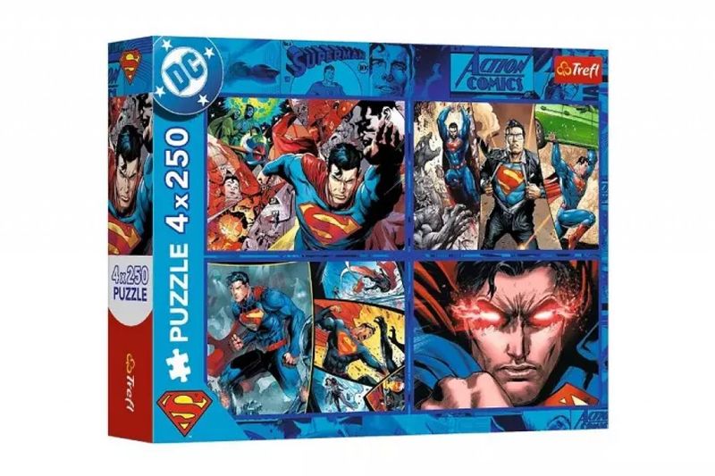 Puzzle 4X250 Odwaga Supermana 13340 zdjęcie 1