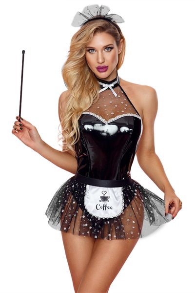Soubrette Outfit 4 Pcs Black Tu S/M zdjęcie 1