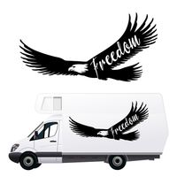 NAKLEJKA NA BOK AUTA dekoracyjna wodoodporna KAMPER camper samochód 140cm