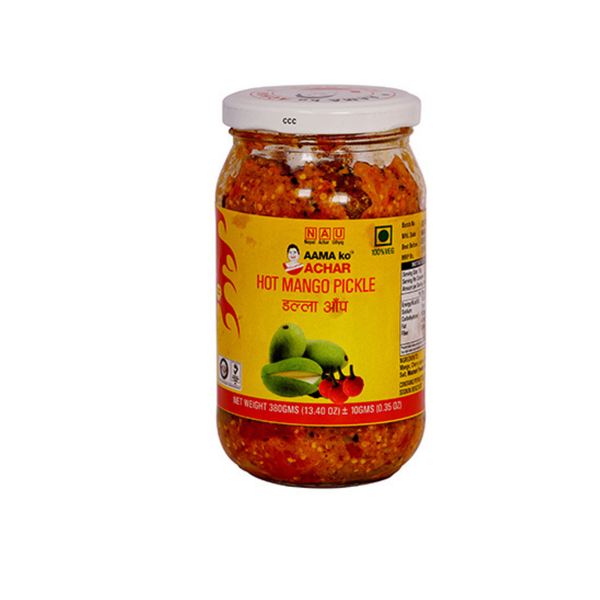 Marynowane mango Hot Mango Pickle Aama Ko Achar 380g zdjęcie 1