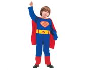Strój przebranie dla dzieci Superbohater z peleryną Superman 110/120 cm