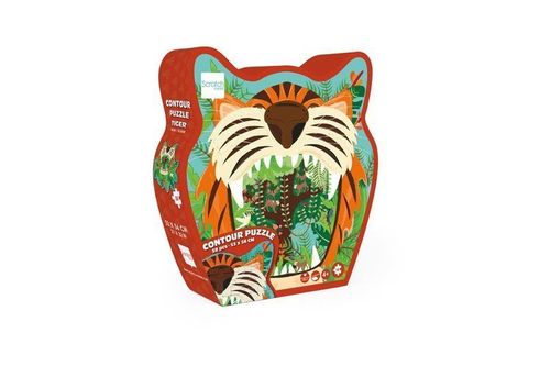 SCRATCH Puzzle konturowe Tygrys 59 ele. na Arena.pl