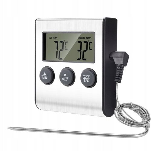 TERMOMETR DO PIEKARNIKA WĘDZARNI GRILL SONDA TIMER na Arena.pl