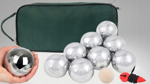 Kule Bule Boule do Gra Gry w Bocce Bocze 8 szt Kul z etui grawerem solidne na Arena.pl