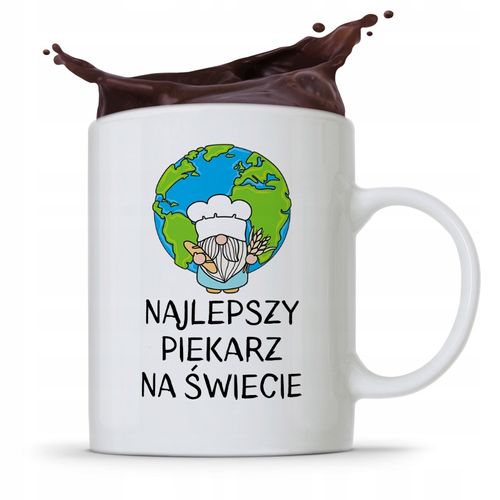Kubek Prezent Dla Piekarza Najlepszy Na Świecie Z Nadrukiem Ze Zdjęciem na Arena.pl